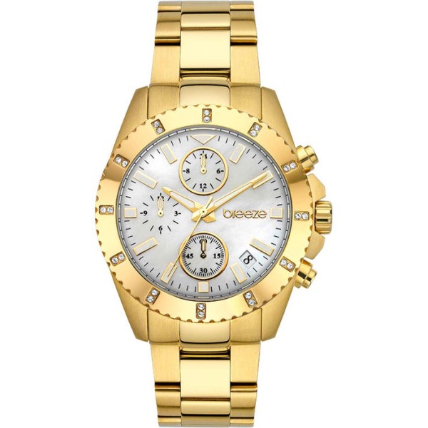 BREEZE Obsession Swarovski Chronograph Gold